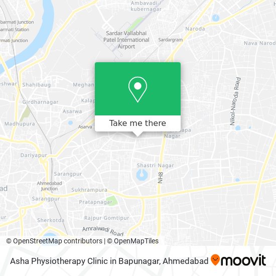 Asha Physiotherapy Clinic in Bapunagar map