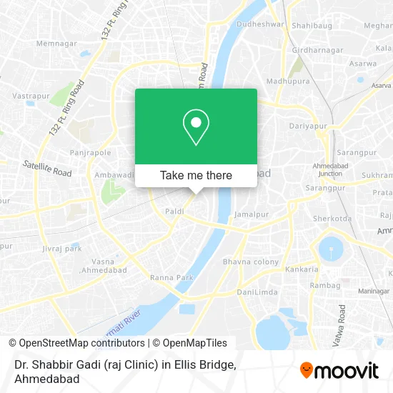 Dr. Shabbir Gadi (raj Clinic) in Ellis Bridge map