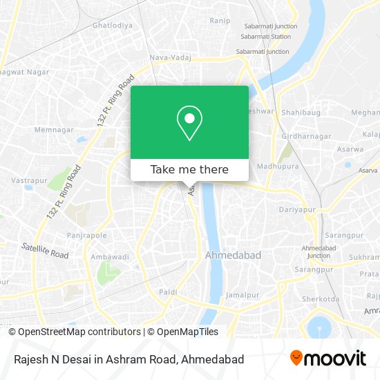 Rajesh N Desai in Ashram Road map