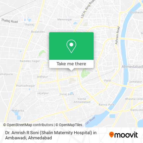 Dr. Amrish R Soni (Shalin Maternity Hospital) in Ambawadi map