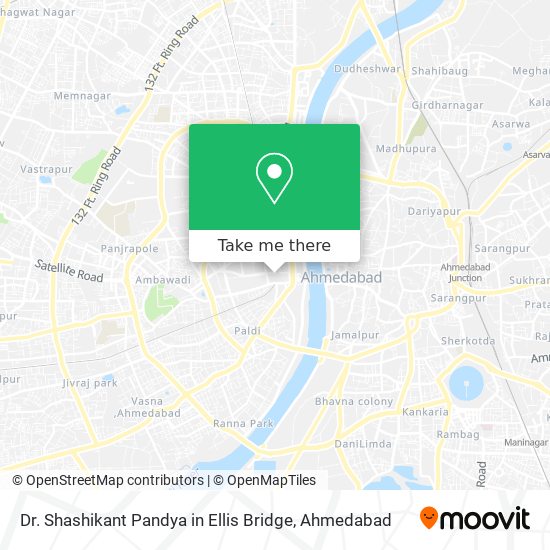 Dr. Shashikant Pandya in Ellis Bridge map