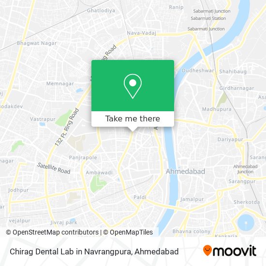 Chirag Dental Lab in Navrangpura map
