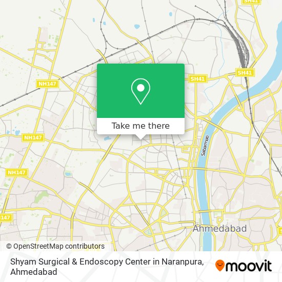 Shyam Surgical & Endoscopy Center in Naranpura map