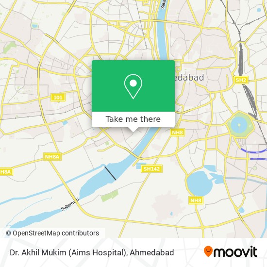 Dr. Akhil Mukim (Aims Hospital) map