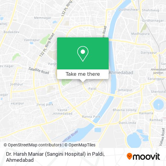 Dr. Harsh Maniar (Sangini Hospital) in Paldi map