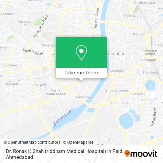 Dr. Ronak K Shah (riddham Medical Hospital) in Paldi map