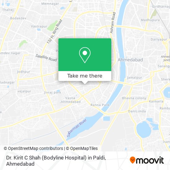 Dr. Kirit C Shah (Bodyline Hospital) in Paldi map