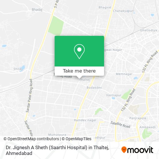 Dr. Jignesh A Sheth (Saarthi Hospital) in Thaltej map