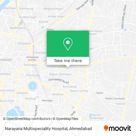 Narayana Multispeciality Hospital map