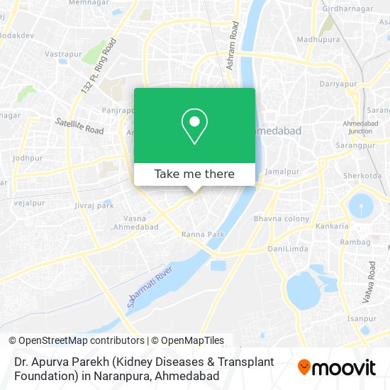 Dr. Apurva Parekh (Kidney Diseases & Transplant Foundation) in Naranpura map