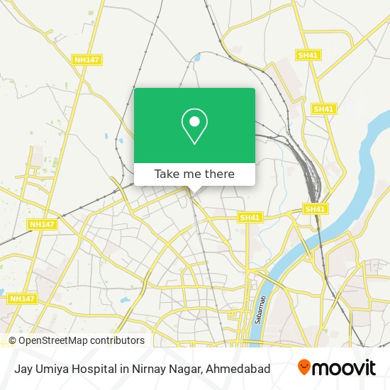 Jay Umiya Hospital in Nirnay Nagar map