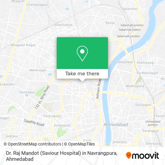 Dr. Raj Mandot (Saviour Hospital) in Navrangpura map