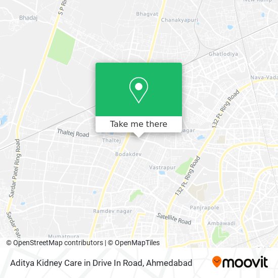 Aditya Kidney Care in Drive In Road map