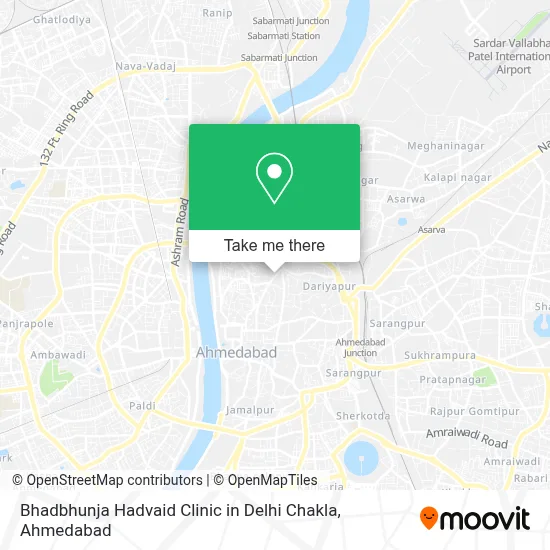 Bhadbhunja Hadvaid Clinic in Delhi Chakla map