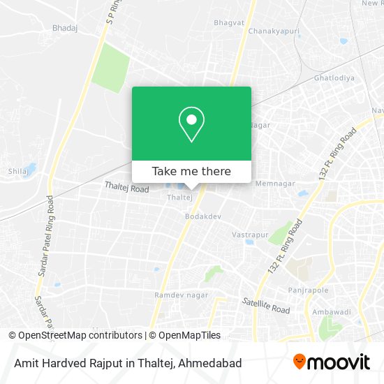 Amit Hardved Rajput in Thaltej map