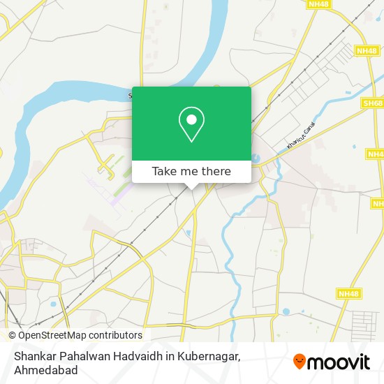 Shankar Pahalwan Hadvaidh in Kubernagar map