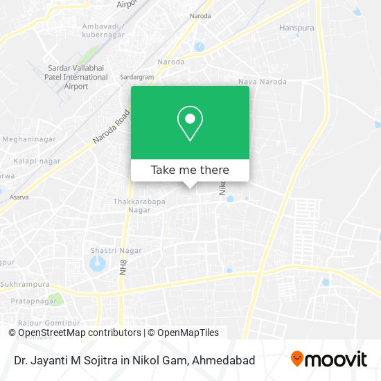 Dr. Jayanti M Sojitra in Nikol Gam map