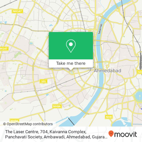 The Laser Centre, 704, Kaivanna Complex, Panchavati Society, Ambawadi, Ahmedabad, Gujarat 380015, I map