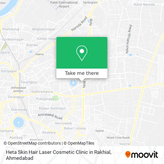 Heta Skin Hair Laser Cosmetic Clinic in Rakhial map