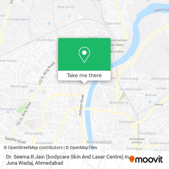 Dr. Seema R Jain (bodycare Skin And Laser Centre) in Juna Wadaj map