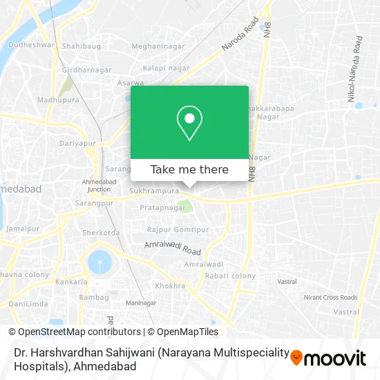 Dr. Harshvardhan Sahijwani (Narayana Multispeciality Hospitals) map