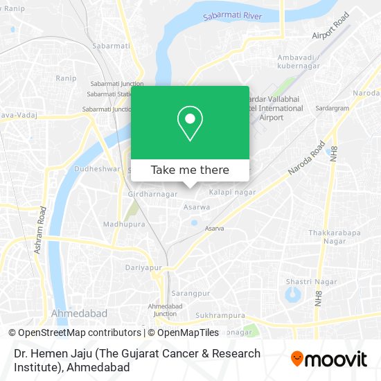Dr. Hemen Jaju (The Gujarat Cancer & Research Institute) map