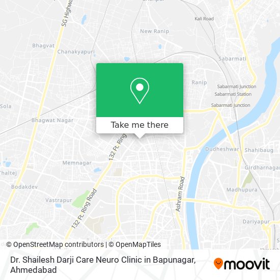 Dr. Shailesh Darji Care Neuro Clinic in Bapunagar map