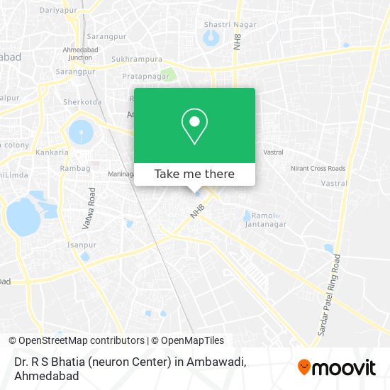 Dr. R S Bhatia (neuron Center) in Ambawadi map