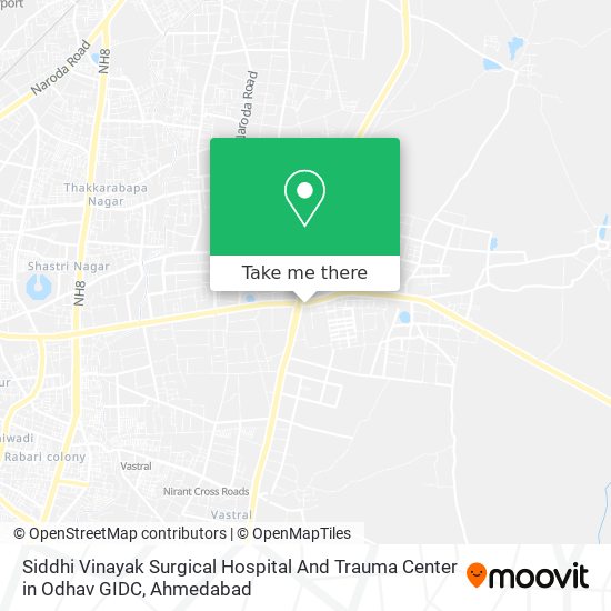 Siddhi Vinayak Surgical Hospital And Trauma Center in Odhav GIDC map