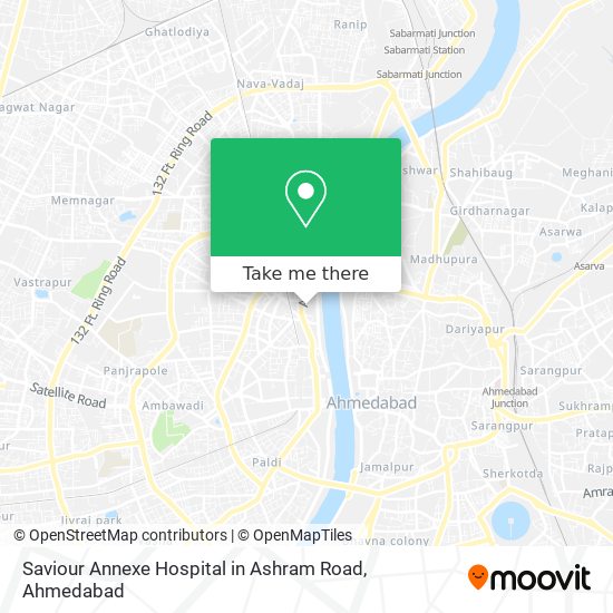 Saviour Annexe Hospital in Ashram Road map