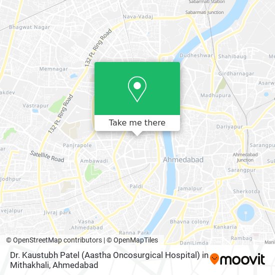 Dr. Kaustubh Patel (Aastha Oncosurgical Hospital) in Mithakhali map