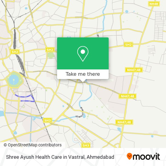 Shree Ayush Health Care in Vastral map