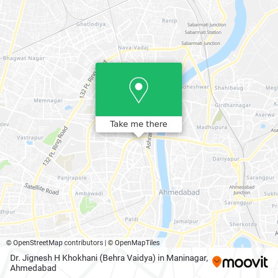 Dr. Jignesh H Khokhani (Behra Vaidya) in Maninagar map