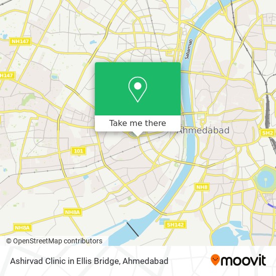 Ashirvad Clinic in Ellis Bridge map