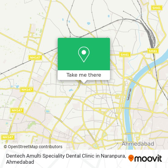 Dentech Amulti Speciality Dental Clinic in Naranpura map