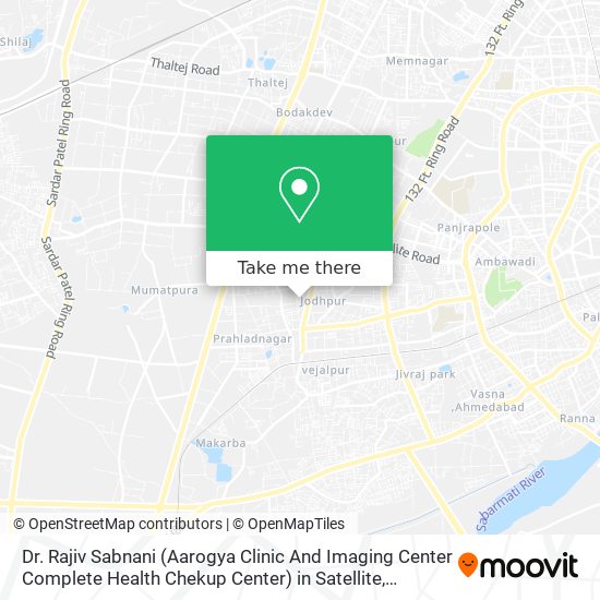 Dr. Rajiv Sabnani (Aarogya Clinic And Imaging Center Complete Health Chekup Center) in Satellite map