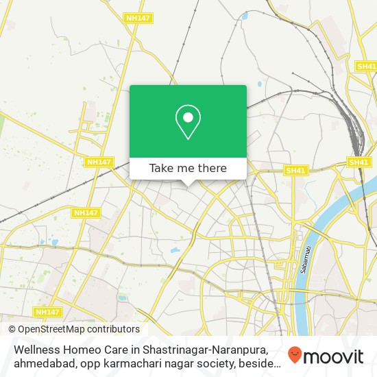 Wellness Homeo Care in Shastrinagar-Naranpura, ahmedabad, opp karmachari nagar society, beside Swam map