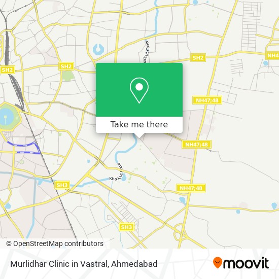 Murlidhar Clinic in Vastral map