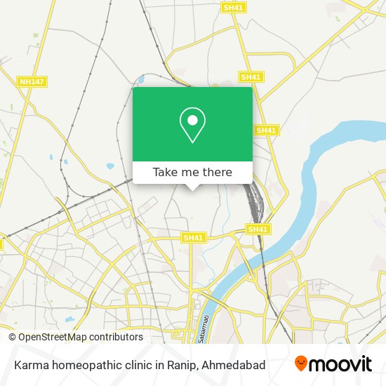 Karma homeopathic clinic in Ranip map