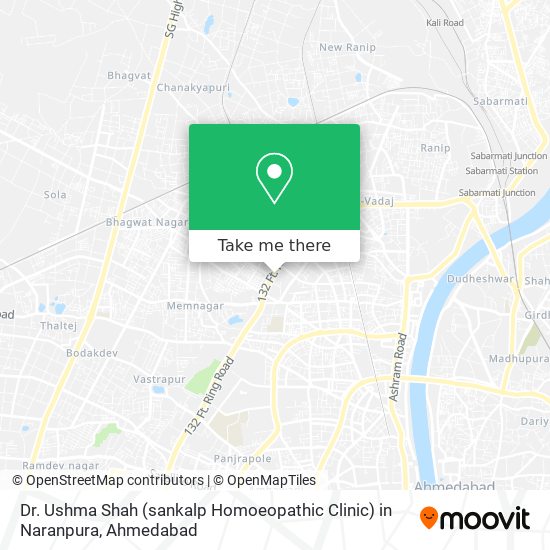 Dr. Ushma Shah (sankalp Homoeopathic Clinic) in Naranpura map