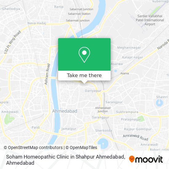 Soham Homeopathic Clinic in Shahpur Ahmedabad map