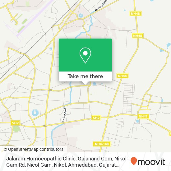 Jalaram Homoeopathic Clinic, Gajanand Com, Nikol Gam Rd, Nicol Gam, Nikol, Ahmedabad, Gujarat 38241 map