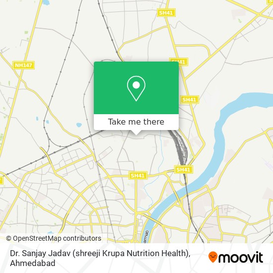Dr. Sanjay Jadav (shreeji Krupa Nutrition Health) map