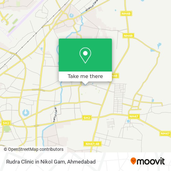 Rudra Clinic in Nikol Gam map