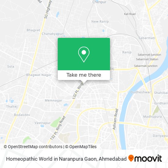 Homeopathic World in Naranpura Gaon map