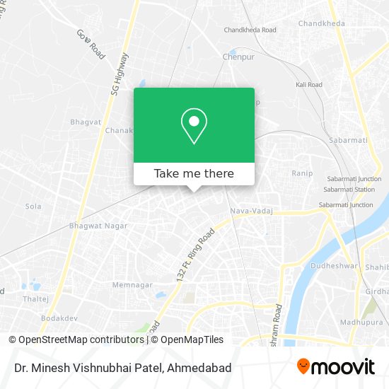 Dr. Minesh Vishnubhai Patel map