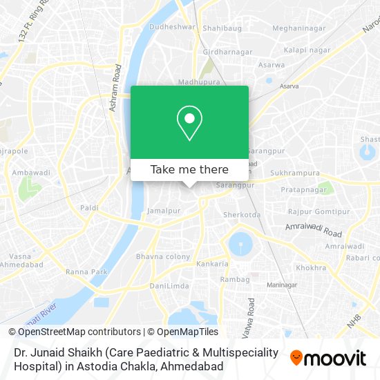 Dr. Junaid Shaikh (Care Paediatric & Multispeciality Hospital) in Astodia Chakla map