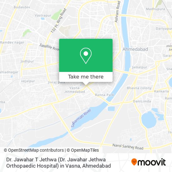 Dr. Jawahar T Jethwa (Dr. Jawahar Jethwa Orthopaedic Hospital) in Vasna map