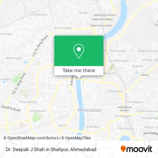 Dr. Deepak J Shah in Shahpur map