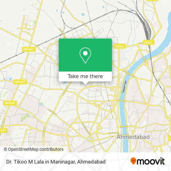 Dr. Tikoo M Lala in Maninagar map